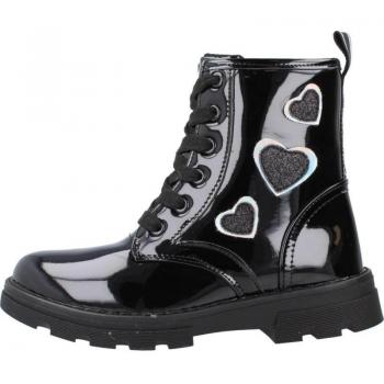 Botas-botines CONGUITOS para niña color negro modelo MI130521 con diseño de corazones