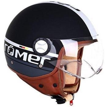Römer Fight Casco de Motocicleta, Negro Mate/Plateado, XL