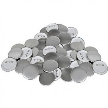 vidaXL PinBack Button Parts 500 Sets 25mm DIY Logo Sewing Clothing Badges