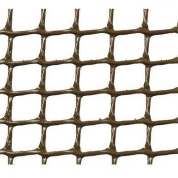 Malla Plástica Cuadrada 0,5x0,5 cm Marrón 1x25 m