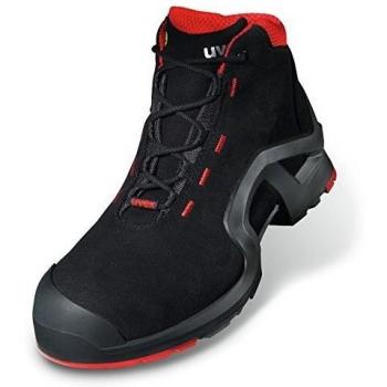 Bota de Seguridad Uvex 1 X-tended Support S3 SRC - Negro, serie 1-8517, color Negro y Rojo, talla 44