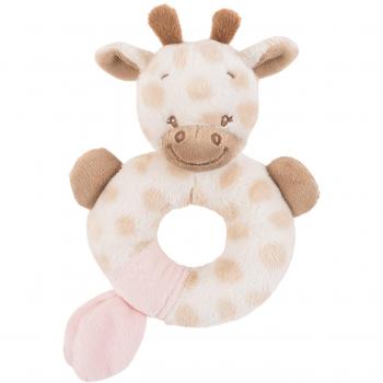 Nattou  - Sonajero  textil jirafa charlotte blanco/beige
