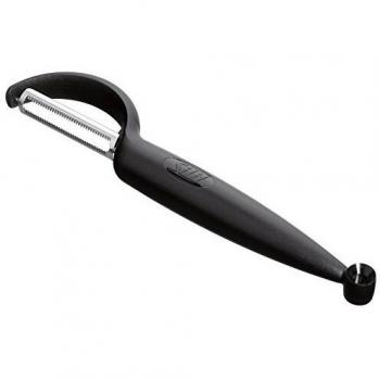 Pelador Silit Pelaro 21 cm, pelador de tomates/verduras negro, acero inoxidable, apto para lavavajillas