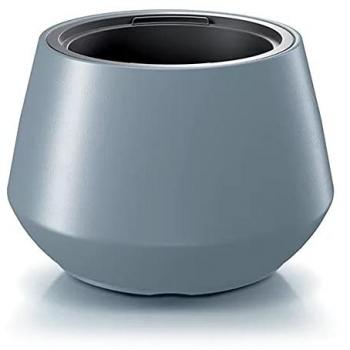 Maceta HEOS 34L con Depósito, Dimensiones 43,6x43,6x29,9 cm, Color Gris Claro