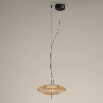 LEDS·C4 Plat - Lámpara Colgante de Techo LED 13W Regulable 2700K/3000K/4000K Ámbar