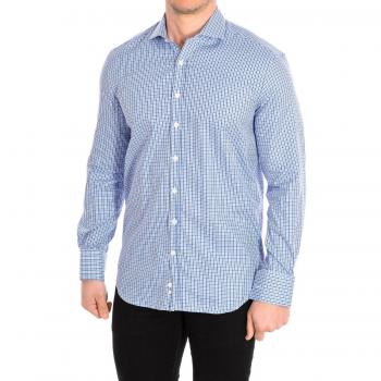 Camisa masculina manga larga cuello solapa cierre a botones NAIRN3