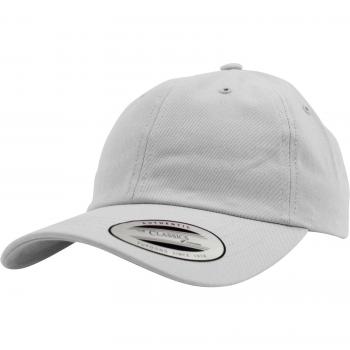 Low-Profile White Cotton Twill Cap