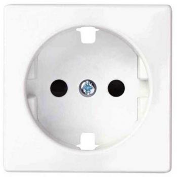 Simon 82 Concept Tapa para Base de Enchufe Schuko con Seguridad 2P+TT 16AX Blanco Mate