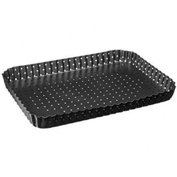 Molde desmontable de metal 31 x 21 cm - Negro
