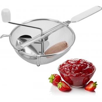 Westmark Pasapurés, Diámetro: 20 cm, Acero inoxidable/plástico, Estándar, Plata/blanco, 11972270