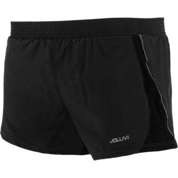 Pantalón corto de running Joluvi Meta, ligero, transpirable, con tecnología de secado rápido, cintura elástica ajustable, bolsillo trasero con cremallera y reflectantes para mayor visibilidad