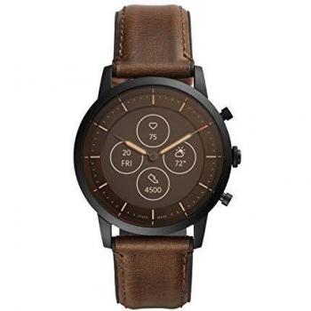 Fossil HR Collider Smartwatch híbrido con frecuencia cardíaca y seguimiento del sueño con estadísticas detalladas de tu bienestar, para hombre, Marron Oscuro