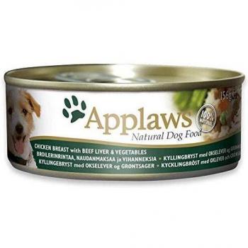 Pienso Perro Lata Pollo con Higado Ternera y Vegetales 156 gr. Applaws