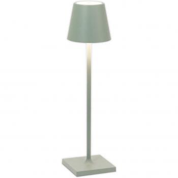 Lámpara de Mesa LED Recargable Poldina Micro IP65 1,8W 142lm Salvia Regulable
