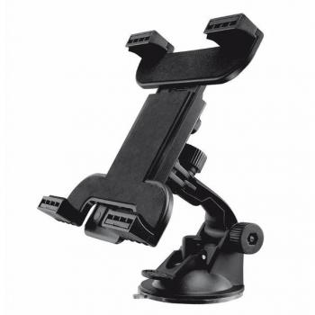 Trust 19735 Soporte Universal de Coche para Tablets con Ventosa, Ajustable para Dispositivos de 7 a 11 Pulgadas (17.78 a 27.94 cm), Orientación Vertical y Horizontal, Color