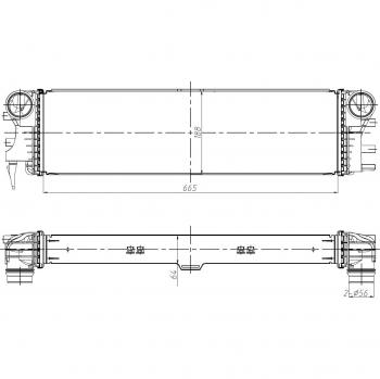 Intercooler NRF 309037 - Radiador de aire de admisión, tipo intercooler, compatible con vehículos que requieren un sistema de refrigeración eficiente para el aire de admisión, fabricado por NRF, diseñado para mejorar el rendimiento del