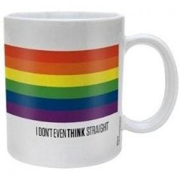 Pyramid International - Taza de cerámica, diseño con Texto I Don't Even Think Straight