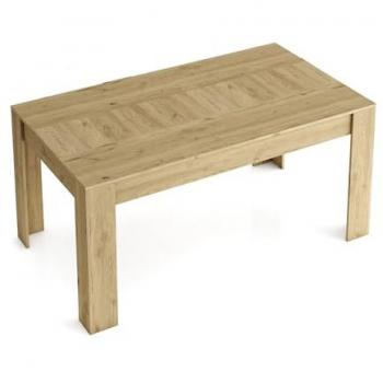 Skraut Home - Mesa de Comedor Extensible 140cm a 200cm, Color Mate, Medidas: 90.4cm Ancho x 140.4/200.4cm Largo x 76.1cm Altura