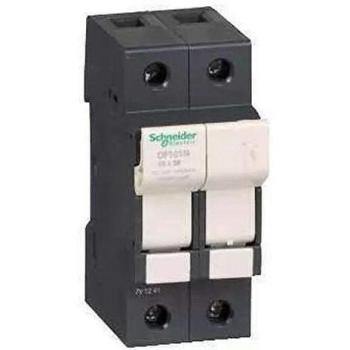 Portafusibles 1P/N 32A 10x38mm Schneider Electric TeSys 690V AC/DC para montaje en carril