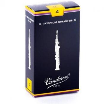 Vandoren SR204 - Caja de 10 cañas tradicional n.4 para saxofón soprano