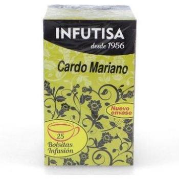Infutisa Cardo Mariano 25Uds - Infusión de cardo mariano en bolsitas de 1,5 g - Ideal para regalar