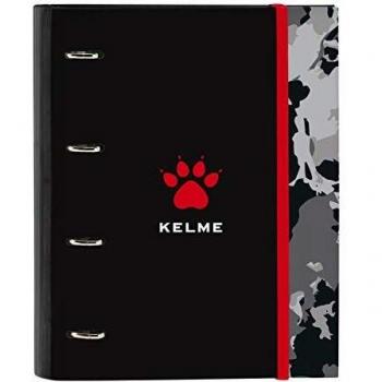 safta Carpeta 4 Anillas de 30mm de Kelme Camp con 100 Hojas A4, 270x35x320 mm