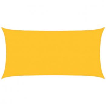Toldo de vela HDPE amarillo 160 g/m² 3x6 m