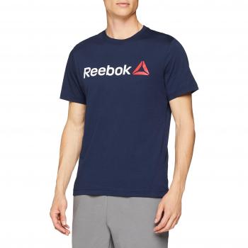 Reebok Qqr Linear Read Camiseta, Hombre, Azul