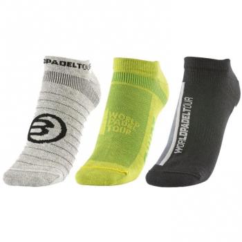 Calcetines Bullpadel WPT 2309, 3 Pares, Multicolor, Talla 36/39