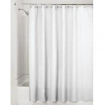 InterDesign - York - Cortina para ducha, 180 x 180 cm, Blanco