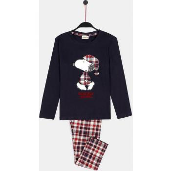 Pijama Cute Snoopy para niños con diseño de Peanuts y manga larga