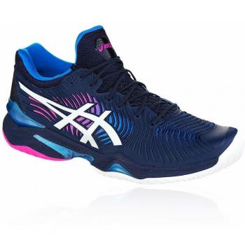 ASICS Hombres Court FF Clay Zapatillas De Tenis Zapatilla Tierra Batida Negro - Azul 44