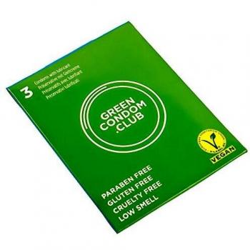 Green Condom Club Preservativos Veganos 3Ud 100 g