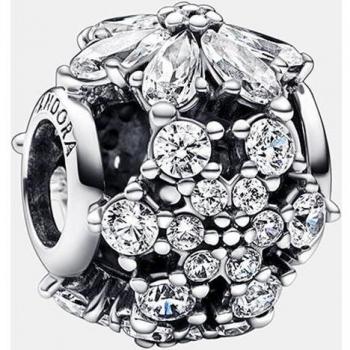 Charm Pandora Timeless Herbario Redondo Brillante de Plata 792383C01