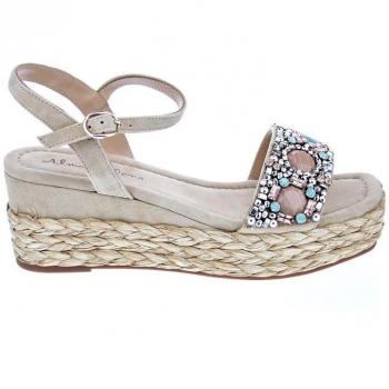 Sandalia Cuña Alma En Pena V23570 Beige Talla 36