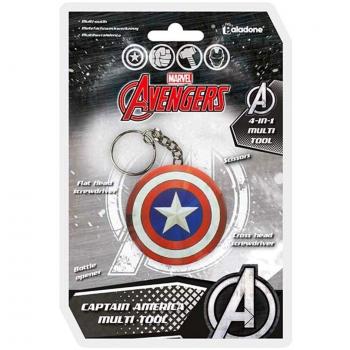 Paladone-GIFPAL198 Capitán América Llavero multiusos Multicolor