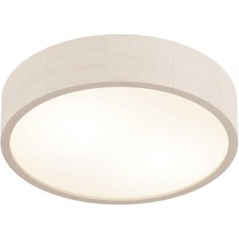 Plafón Cilíndrico de Pino Natural Kerio, Ø 37 cm, 2x E27