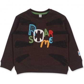 Sudadera de niño marrón Tuc Tuc My Troop con estampado frontal