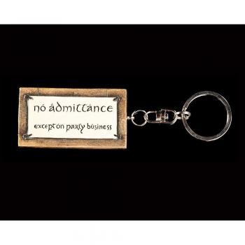Llavero Señor de los Anillos No Admittance 6 Cm Licencia Oficial