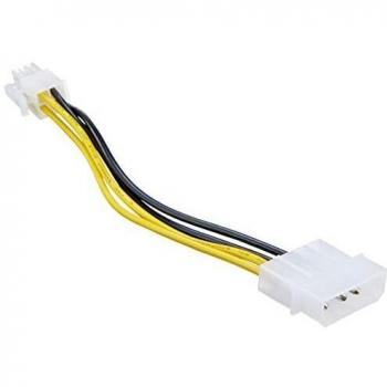 Cable de Alimentación P4 Macho a Molex 4 Pines Macho - 15 cm