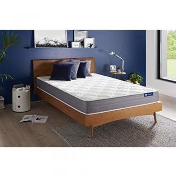 Colchón Actisom 140 x 200 cm con muelles ensacados y espuma viscoelástica - 22 cm de altura, firmeza media, 5 zonas de confort