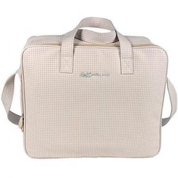Pasito a Pasito - Maleta , color vichy beige