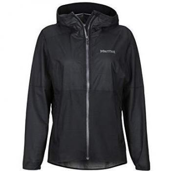 Marmot Wm's Bantamweight Jacket Impermeable Rígido, Chubasquero Ultraligero, Viento, Resistente Al Agua, Transpirable, Mujer, Black, XL