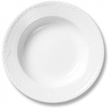 Plato hondo White Fluted Half Lace Ø 21 cm