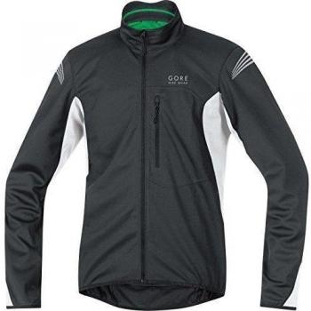 Gore Bike Wear Element Windstopper Soft Shell - Chaqueta para hombre, color negro / blanco, talla L