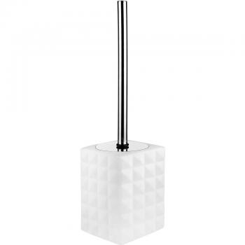 BATHSTAGE B-CHIC - Escobillero con base, 2,5 x 11,5 x 11,5 cm, color blanco