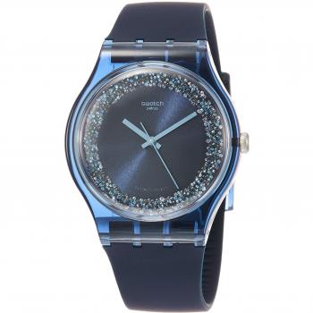 Swatch Mens Analogue Quartz Watch with Silicone Strap SUON134