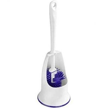 Escobilla de WC de Silicona Autolimpiante con Soporte - Maximex Lila
