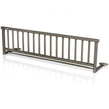 baninni Rocco BN150 Barrera de madera de cama gris