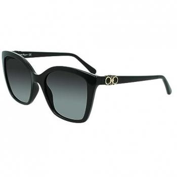 Salvatore Ferragamo SF1026S Women's Black Square Sunglasses, Size 54 MM